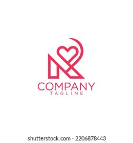 r love logo design and premium vector templates