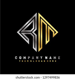 R M Initial Letter Modern Logo Stock Vector (Royalty Free) 1297499836 ...