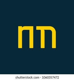 R & M joint logo bold letter design with business card template