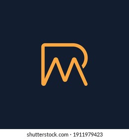 R + M Letter Logo Concept Design - Vector