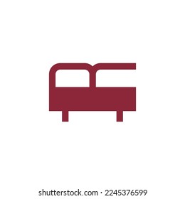 R mattress logo design vector sign