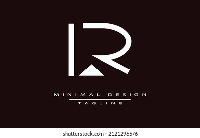 R MINIMALIST LOGO DESIGN VECTOR ART ILLUSTRATION MINIMAL LOGO