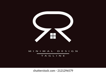 R MINIMALIST LOGO DESIGN VECTOR ART ILLUSTRATION MINIMAL LOGO