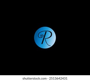R modernes Konzept Logo Design