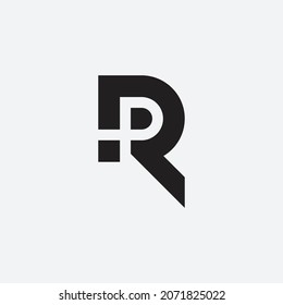 R monogram design logo template, creative logo.