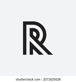 R monogram design logo template, creative logo.