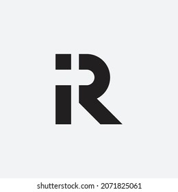 R monogram design logo template, creative logo.