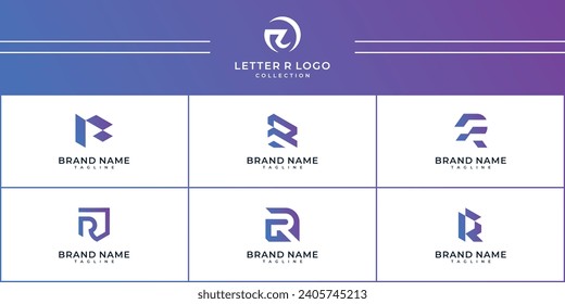 R monogram letter vector symbol logo design