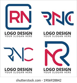 R N C Letter Professional Logo Design