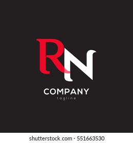 R & N  Letter logo design vector element