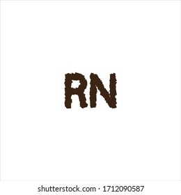 R N letter logo icon design