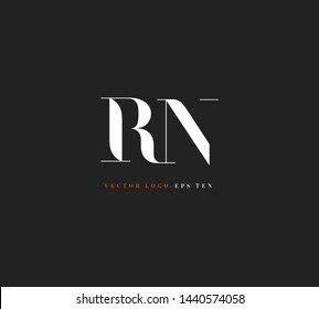 R & N letters Joint logo icon vector template for corporate logo and business card design.