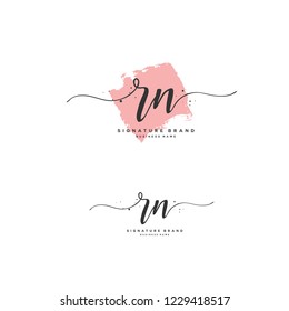 R N RN Initial logo template vector