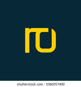 R & O joint logo bold letter design with business card template