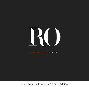 R & O letters Joint logo icon vector template for corporate logo and business card design.