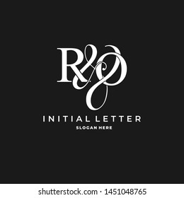 R & O / RO logo initial vector mark. Initial letter R and O RO logo luxury vector logo template.