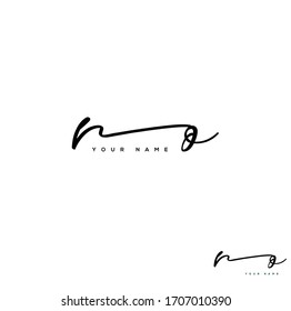 R O RO N O NO Initial letter handwriting and signature logo.	