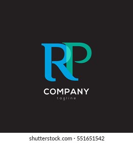 R & P  Letter logo design vector element
