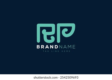 R and P logo design. RP abstract Letters Logo Monogram. This logo design is the process of creating a visual symbol that represents a brand, company, or individual.