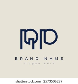 R and P logo design. RP abstract Letters Logo Monogram. This logo design is the process of creating a visual symbol that represents a brand, company, or individual.