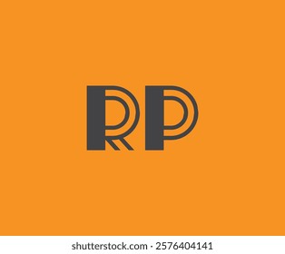 R and P logo design. RP abstract Letters Logo Monogram. This logo design is the process of creating a visual symbol that represents a brand, company, or individual.