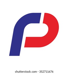 r and p logo vector.