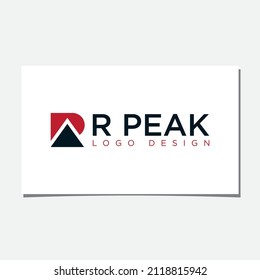 R PEAK LOGO DESIGN VECTOR