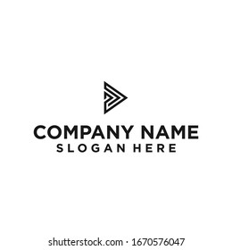 r play logo icon design vector