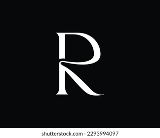 
R and PR logo design illustration