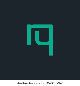 R & Q joint logo bold letter design with business card template