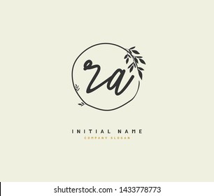 R A RA Beauty vector initial logo, handwriting logo of initial signature, wedding, fashion, jewerly, boutique, floral and botanical with creative template for any company or business.
