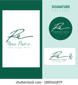 R A RA  Initial letter handwriting and signature logo. Beauty vector initial logo .Fashion, boutique, floral and botanical