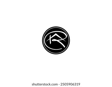 R real estate logo design vector icon template with white background