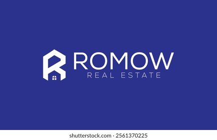 R Real estate logo realtor logo property logo design vector template
