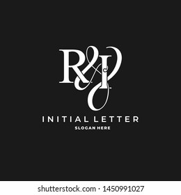 R & I / RI logo initial vector mark. Initial letter R and I RI logo luxury vector logo template.