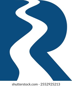 R river logo ICON DESIGN