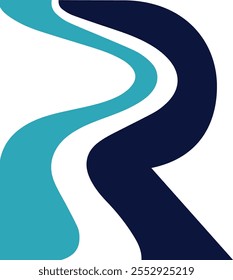 R river logo ICON DESIGN