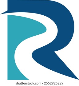 ÍCONE do logotipo do rio R DESIGN