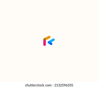 Plantilla vectorial de diseño de logotipo de carta R