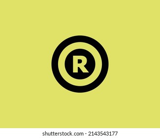 R OR RO logo design vector template