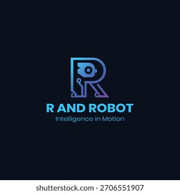 R e Robot Modern logotipo design e logotipo criativo