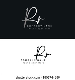 R R RR  Initial based logo Letter Symbol Modern and abstract icon design concept. Initial based Vector template. Symbol for Corporate Business Company Identity.