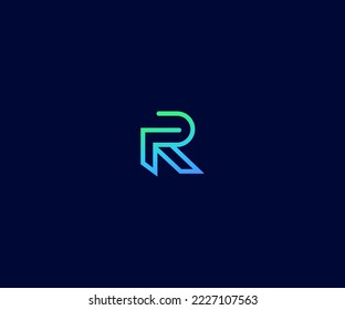 R, RR Letter Logo Vector Template Abstract Monogram Symbol. Usable for Business sport, technology, fashion, digital And future creative logo