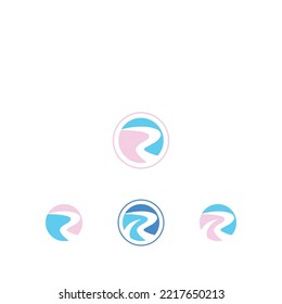 R or RR logo and icon design