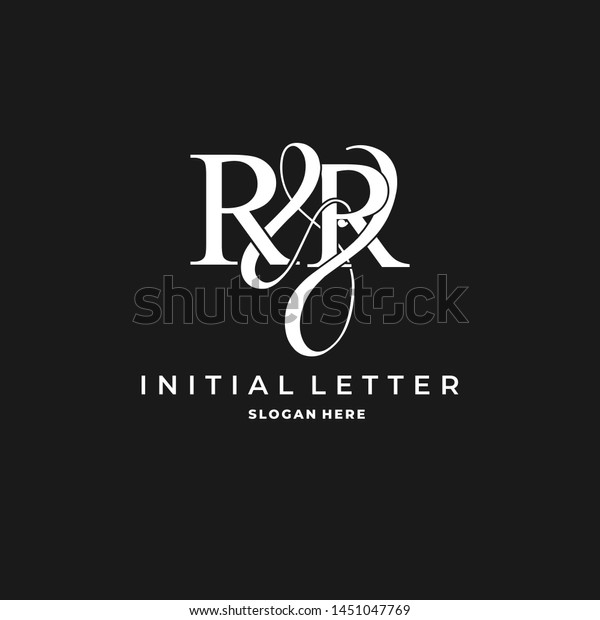 R R Rr Logo Initial Vector Stock Vector (Royalty Free) 1451047769