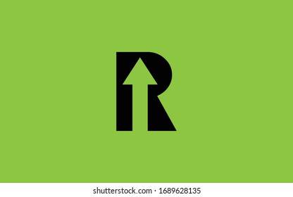 Letra R o RR mayúscula Ilustración vectorial de plantilla de diseño del logotipo inicial