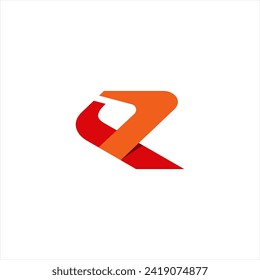 R or RR Uppercase Letter Initial Logo Design Template Vector Illustration