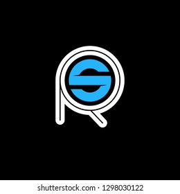 R S initial letter, modern logo design template vector