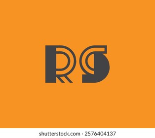 R and S logo design. RS abstract Letters Logo Monogram. This logo design is the process of creating a visual symbol that represents a brand, company, or individual.