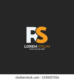 r + s logo monogram modern concept vektor